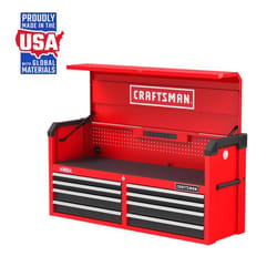 Craftsman S2000 52 in. 8 drawer Steel Tool Chest 28 in. H X 19 in. D