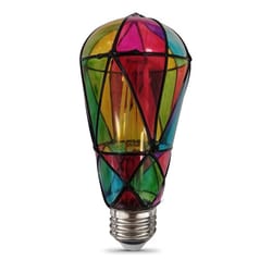 Feit ST19 E26 (Medium) Filament LED Bulb Multi-Colored 25 Watt Equivalence 1 pk