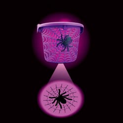 Magic Seasons Halloween Spider Web LED Projection Bucket 1 pk