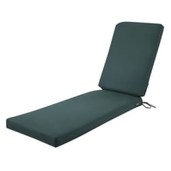 Classic Accessories Ravenna Mallard Green Polyester Chaise Cushion 28 in. H X 44 in. W X 21 in. L