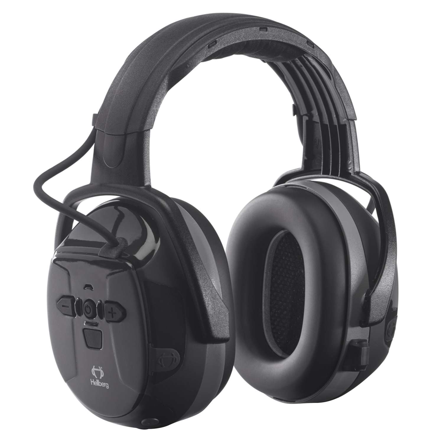 Hellberg 25 dB Xstream Headband Earplugs/Earphones w/Mic Black 1 pc