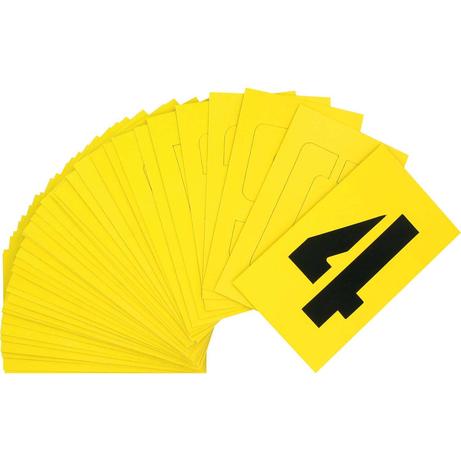 HILLMAN 4 in. Card Stock Letter and Number 4 Inch Stencil