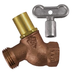 Arrowhead 1/2 in. FIP X 3/4 in. MHT Brass No-Kink Hose Bibb