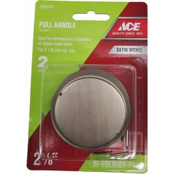 Ace 2.13 in. L Satin Nickel Silver Steel Flush Mortise Finger Pull