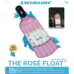 Swimline Clear/Pink Vinyl Inflatable Rose Pool Float