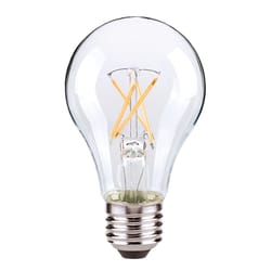 Satco . A19 E26 (Medium) LED Bulb Warm White 60 Watt Equivalence 4 pk