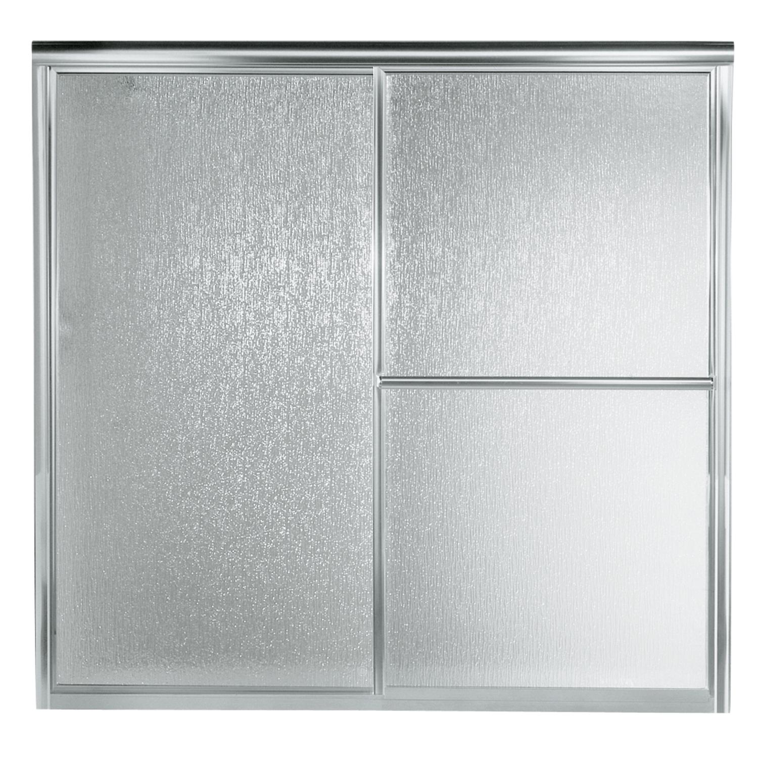 Photos - Shower Screen Sterling Deluxe 56.25 in. H X 59 in. W Silver Framed Tub Door 5906-59S 