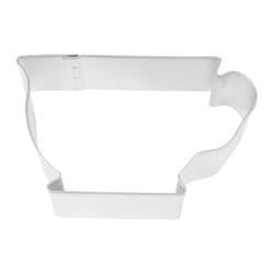 R&M International Corp International Corp 2 in. W X 3 in. L Teacup Cookie Cutter Silver 1 pc