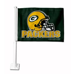 Rico Black/Yellow Packers Helmet Green Car Flag 6 pk