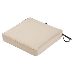 Classic Accessories Montlake Antique Beige Polyester Seat Cushion 3 in. H X 19 in. W X 19 in. L