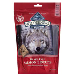 Blue Buffalo Blue Wilderness Salmon Biscuits Grain Free Treats For Dog 10 oz 1 pk
