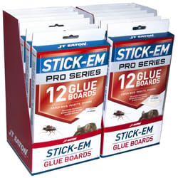 JT Eaton Stick-Em Pro Series Small Glue Board For Insects/Mice/Spiders 12 pk