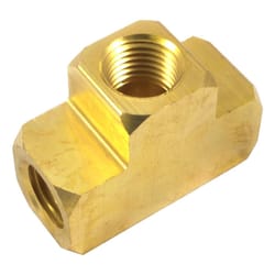 Forney Brass Tee Fitting 1/4 in. Female X 1/4 in. Female 1 pc
