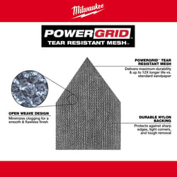 Milwaukee M12 3.75 in. L X 3.625 in. W Aluminum Oxide 400 Grit Sanding Sheet