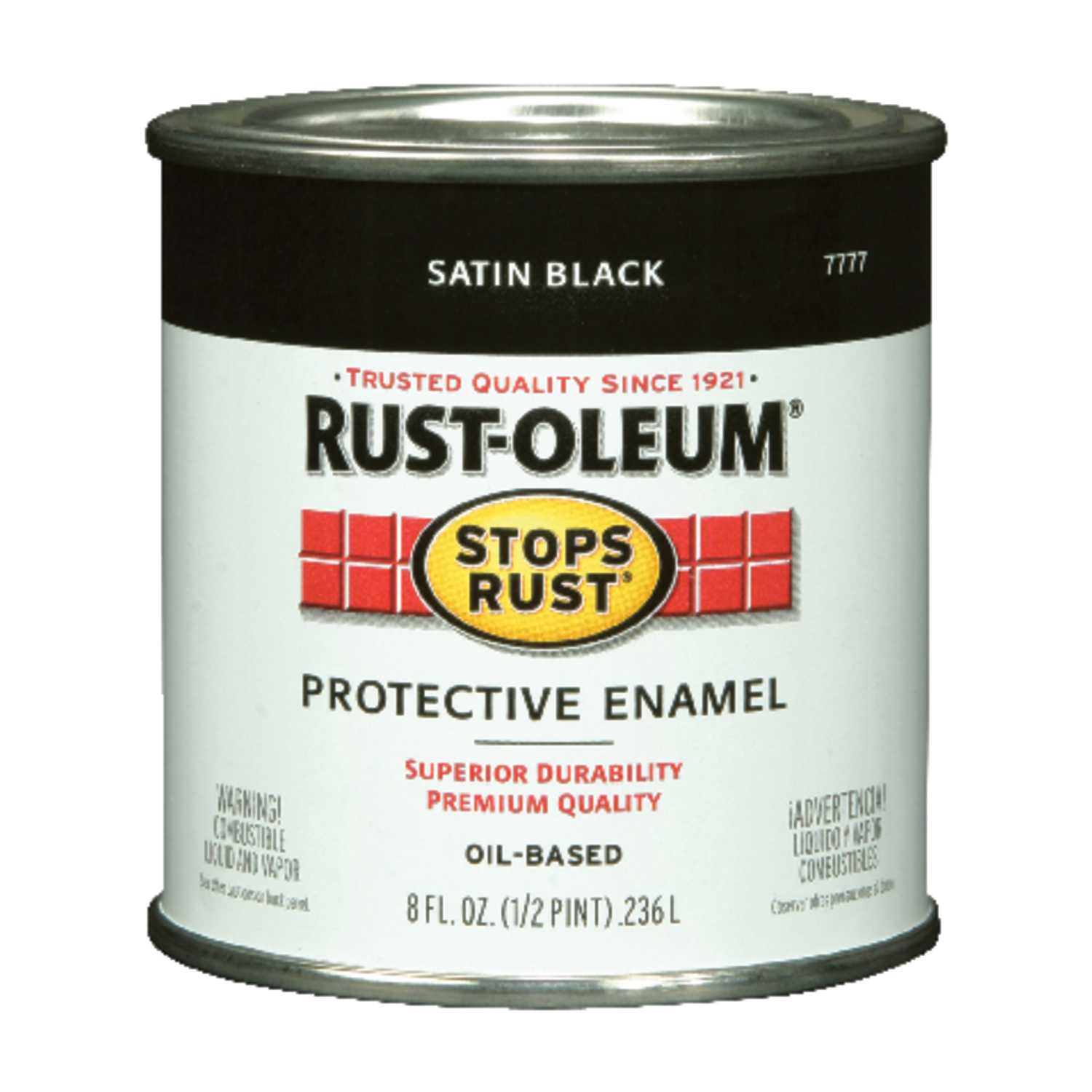 RustOleum Stops Rust Satin Black Protective Enamel Indoor and Outdoor