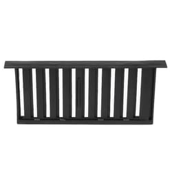 Air Vent 8 in. H X 16 in. W Black Plastic Foundation Vent