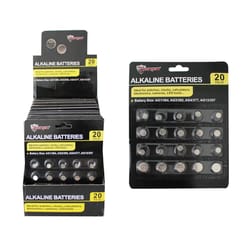 Diamond Visions MAX Force Alkaline Assorted 3 V Button Cell Battery 20 pk
