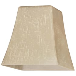 Westinghouse Flared Cube Beige Glass Lamp Shade 1 pk