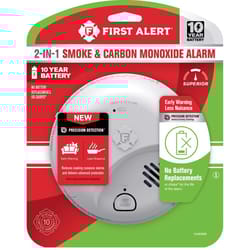 First Alert 10 Year Battery-Powered Ionization Smoke and Carbon Monoxide Detector 1 each