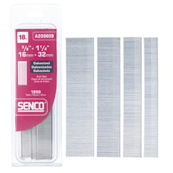 Senco 1-1/4 in. L X 18 Ga. Straight Strip Galvanized Brad Nails 1,200 pk