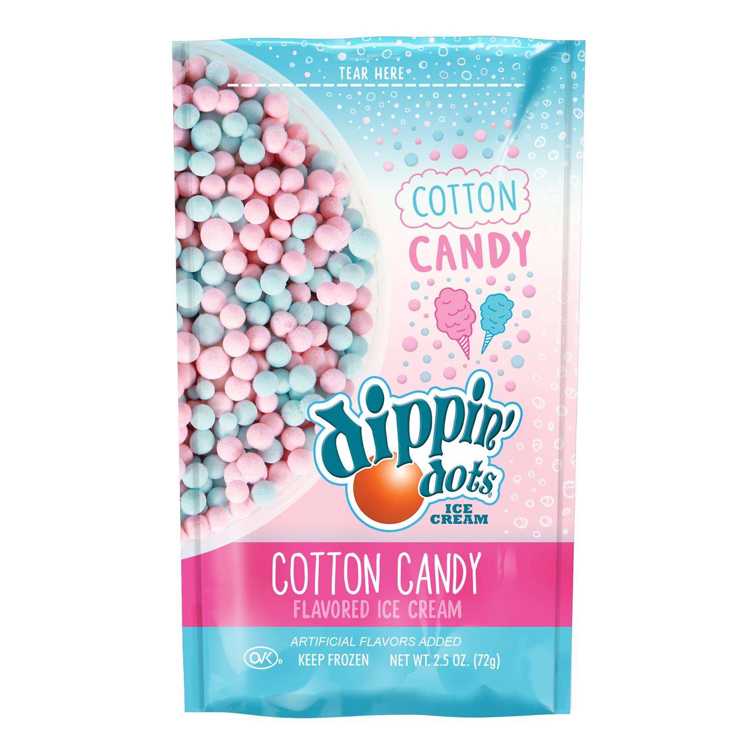 Dippin Dots Beaded Ice Cream Cotton Candy Ice Cream Mix 3 oz Pouch Mfr