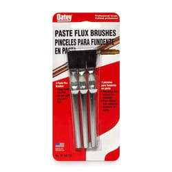 Oatey 6 in. L X 1/2 in. W Acid Flux Brush Horse Hair 3 pk