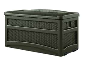 Suncast  Plastic  25-1/2 in. H x 23 in. W Brown  Deck Box and Seat 