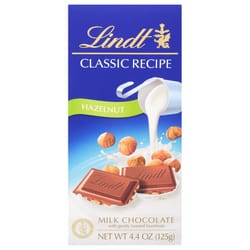 Lindt Classic Recipe Hazelnut Chocolate Bar 4.4 oz