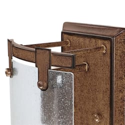 Westinghouse Burnell 1-Light Burnwood Brown Wall Sconce