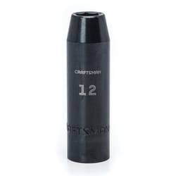 Craftsman 12 mm S X 1/2 in. drive S Metric 6 Point Deep Deep Impact Socket 1 pc