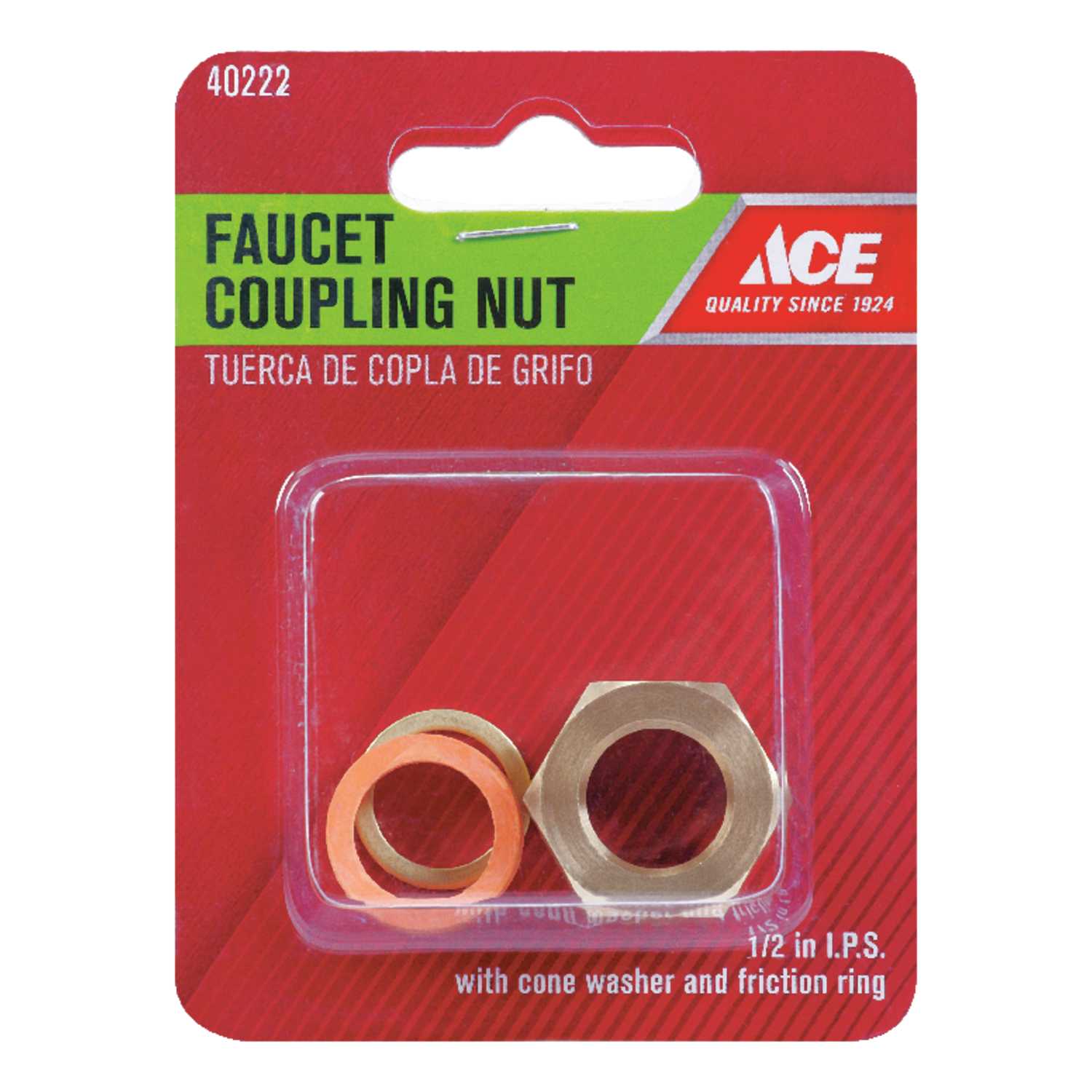 Ace Brass Faucet Coupling Nut 1/2 in. Ace Hardware