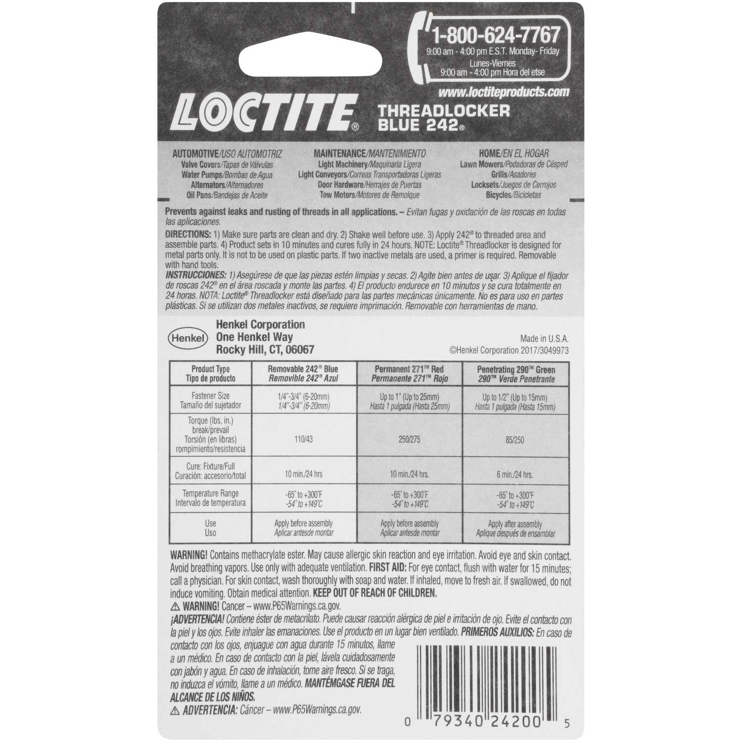 Loctite Nut & Bolt Medium Strength Liquid Automotive and Industrial