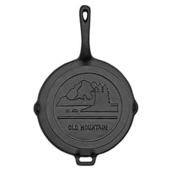 Old Mountain Cast Iron Skillet 15.25 in. Black
