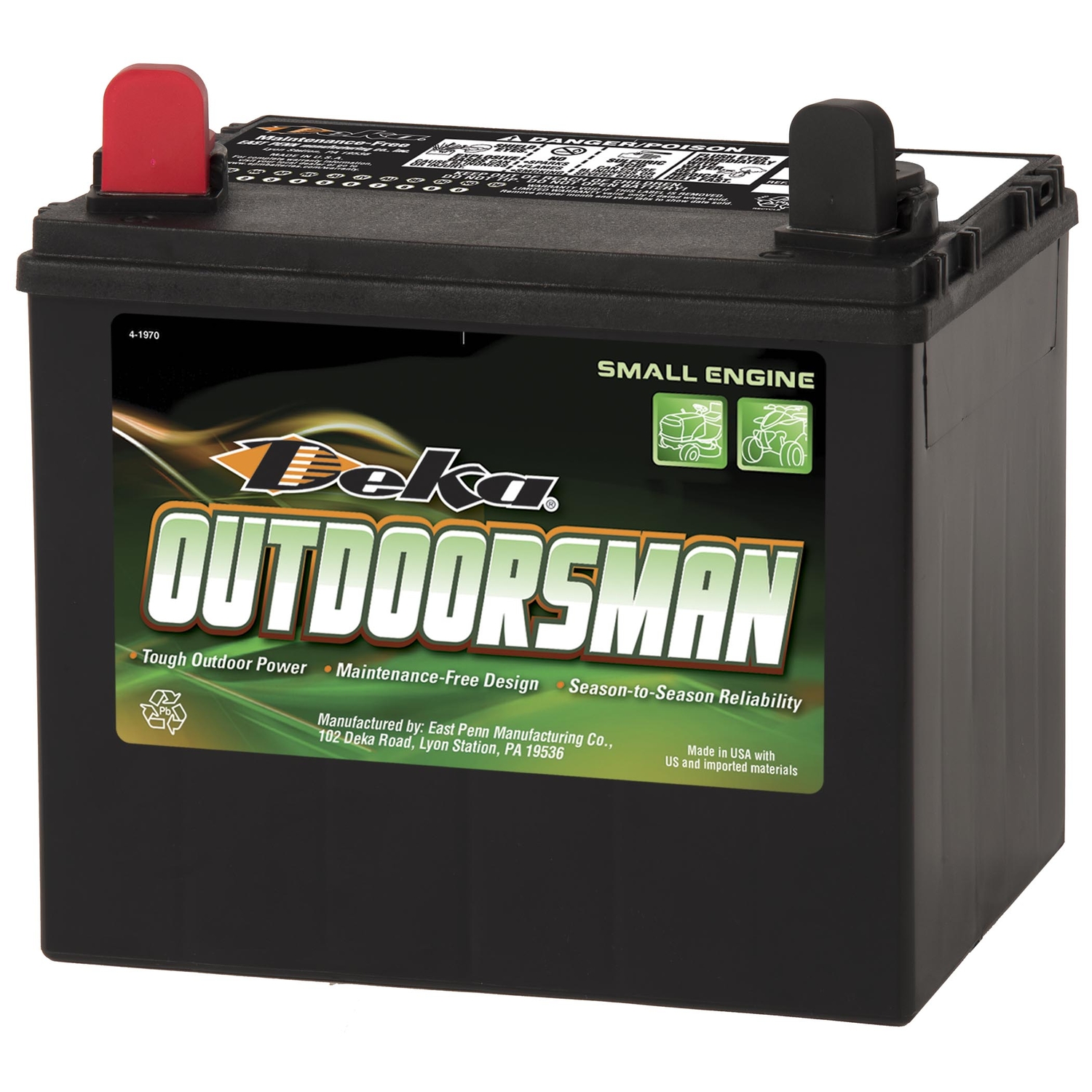 Deka Outdoorsman 195 CCA 12 V Small Engine Battery -  7U1L