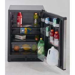 Avanti 2.4 cu ft Black/Silver Stainless Steel Compact Refrigerator 238 W