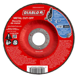 Diablo 4-1/2 in. D X 7/8 in. Aluminum Oxide Metal Cut-Off Disc 1 pk