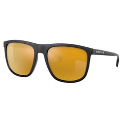 Native Mesa Unisex Matte Black Frame Bronze Lens Polarized Sunglasses