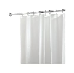 iDesign White PEVA Solid Shower Curtain Liner