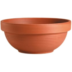 Deroma 5.2 in. H X 10.6 in. D Clay Standard Ridged Bowl Planter Terracotta