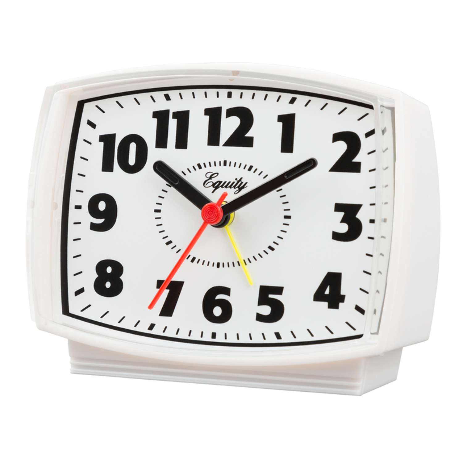La Crosse Technology Equity 2 in. White Alarm Clock Analog PlugIn