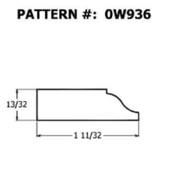 Alexandria Moulding 7/16 in. H X 7 ft. L Unfinished Natural Pine Molding