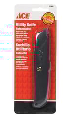 Ace 5.5 in. Sliding Utility Knife Black 1 pk