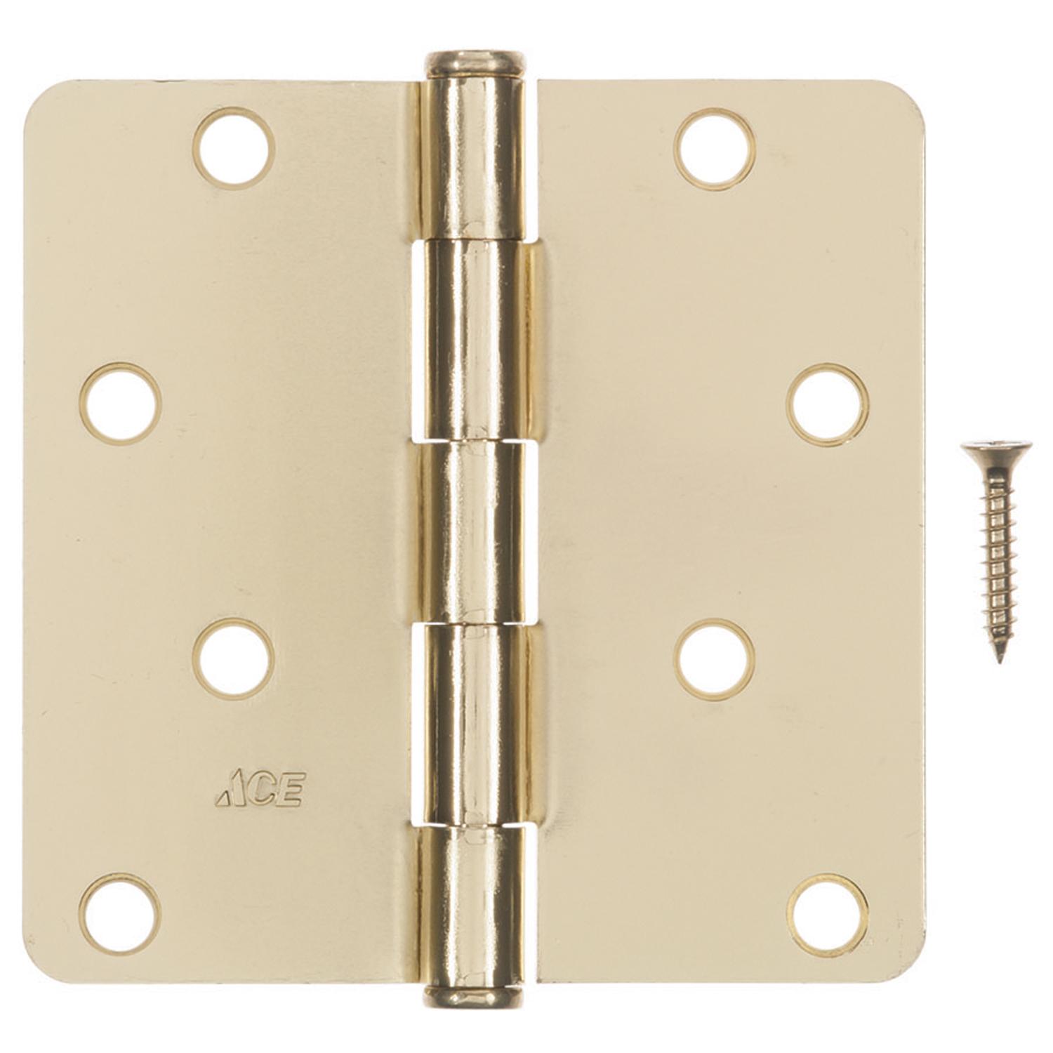 01-3550-455 Ace 4 in. L Bright Brass Residential Door Hinge 1  sku 01-3550-455