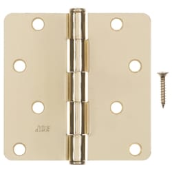 Ace 4 in. L Bright Brass Residential Door Hinge 1 pk