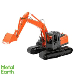 Fascinations Metal Earth Excavator 3D Model Kit Metal Orange/Black