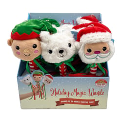 Cuddle Barn Multicolored Santa/Elf/Polar Bear Animated Decor 11 in.