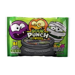 Sour Punch Ghostly Green Apple/Ghoulish Grape/Oozing Orange Candy 18 oz