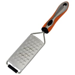 Chef Craft Silver/Orange Stainless Steel Coarse Grater