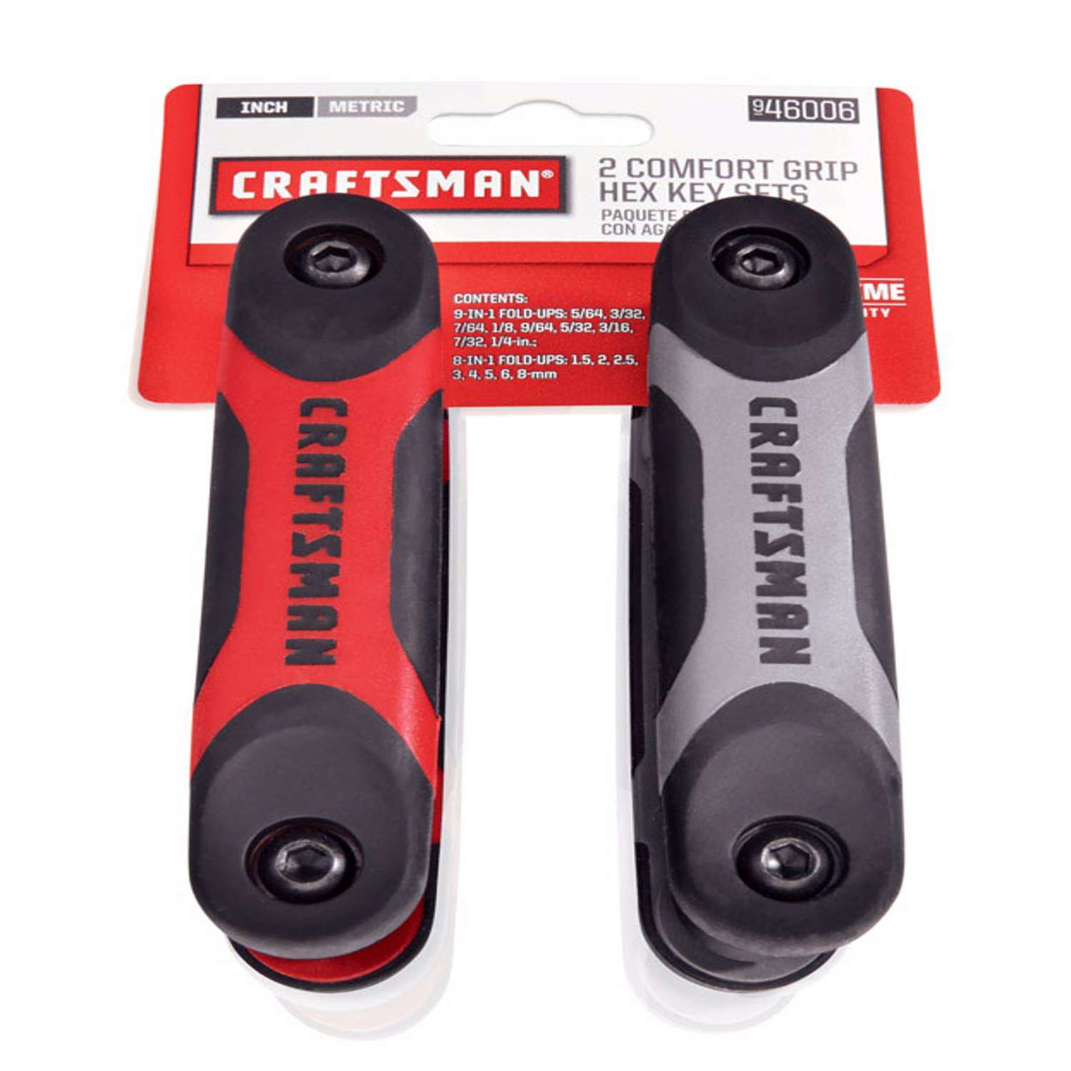 Craftsman Metric and SAE Fold-Up Hex Key Set 2 pk - Ace Hardware