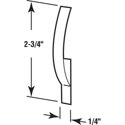 Prime-Line White Aluminum Screen Clips 1/4 in. W X 2.75 in. L 6 pk